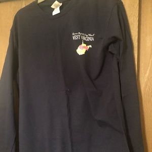 Navy West Virginia Boutique Tee Women’s Medium